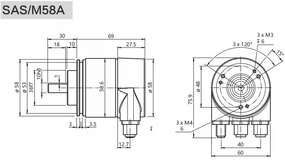 58mm Ethercat Heavy Duty Encoder