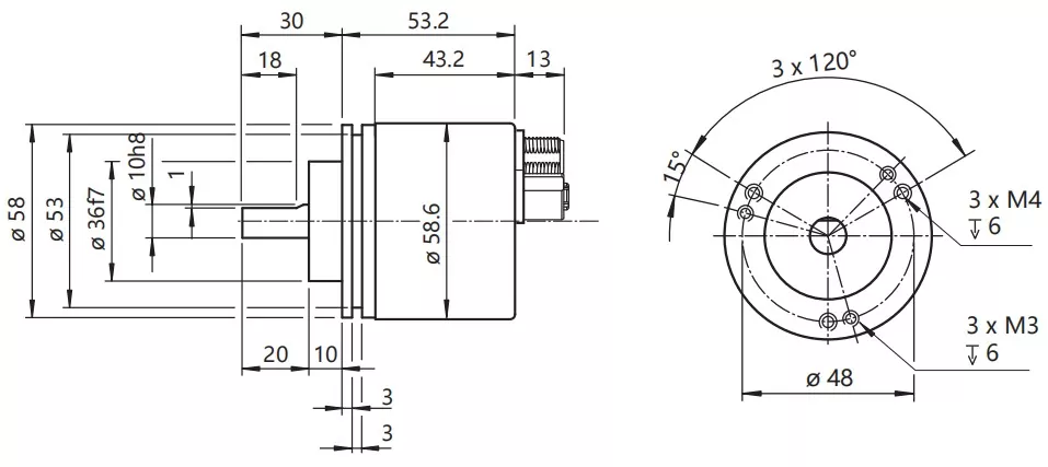 58mm Ethernet Ip Heavy Duty Encoder