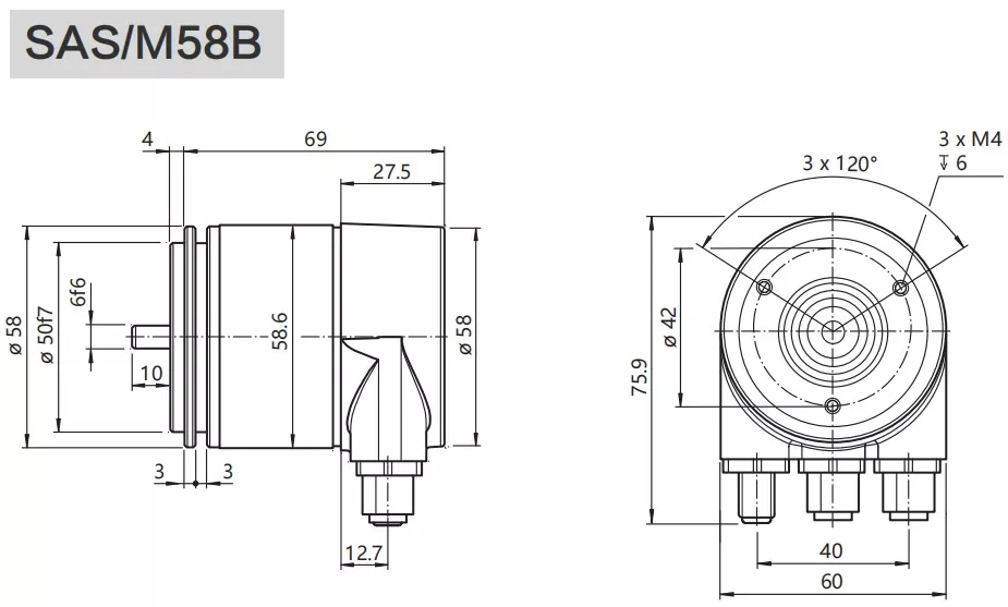 58mm Ethernet Ip Heavy Duty Encoder